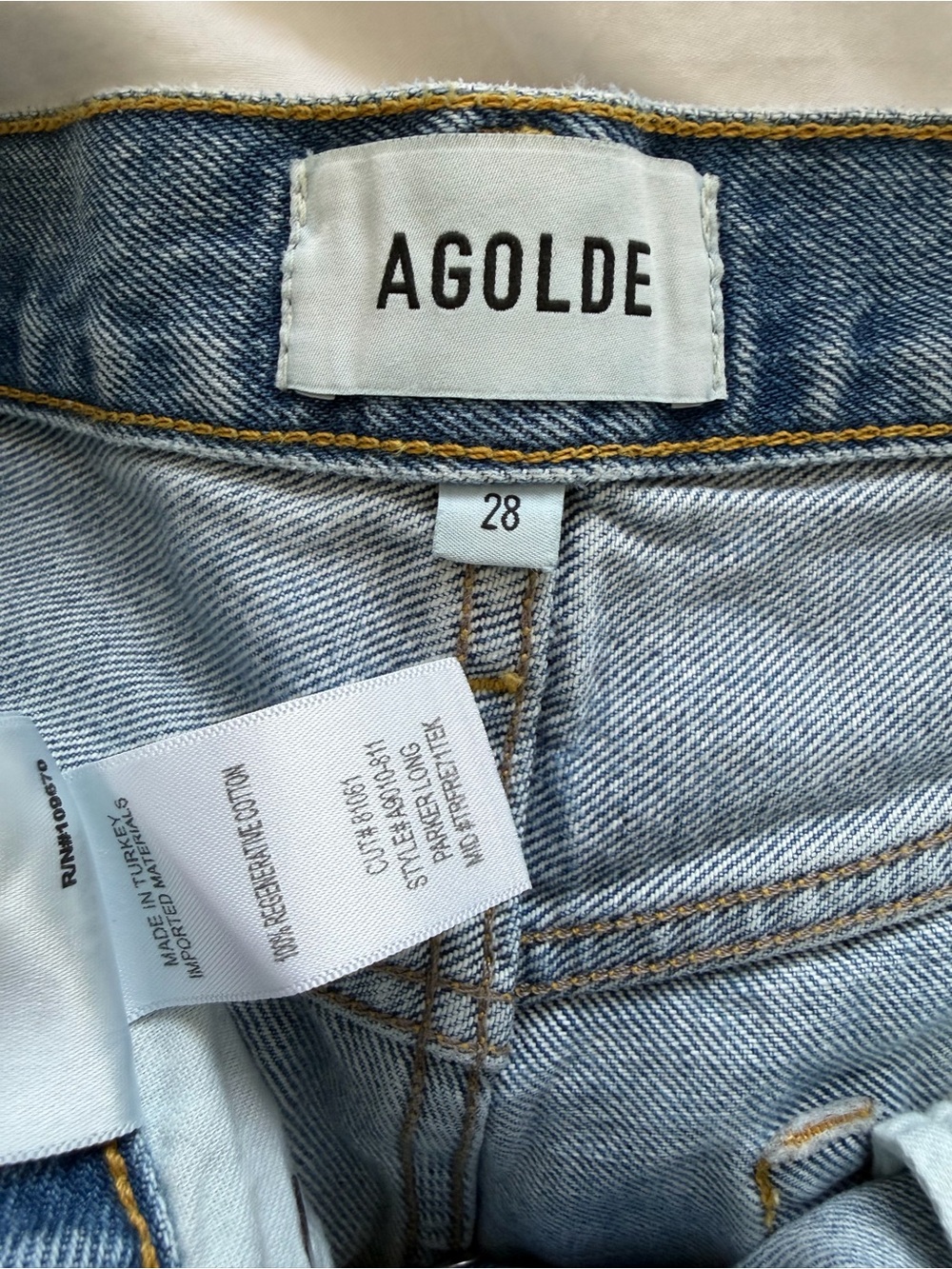 AGOLDE Parker Long Shorts Size 28 - Picture 6 of 6